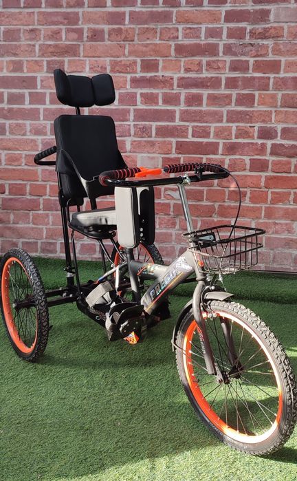 Трёхколёсный велосипед для ДЦП инвалидов ЧМТ