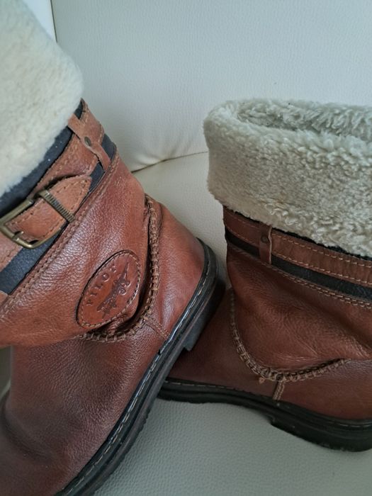 Cizme din piele naturala imblanite nr 43 impecabile