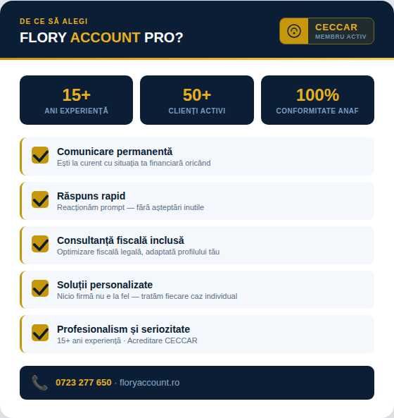 Servicii profesionale financiar contabile