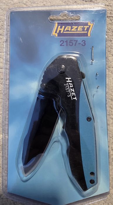 Cutit pliabil HAZET 2157-3, maner aluminiu, lungime 201 mm