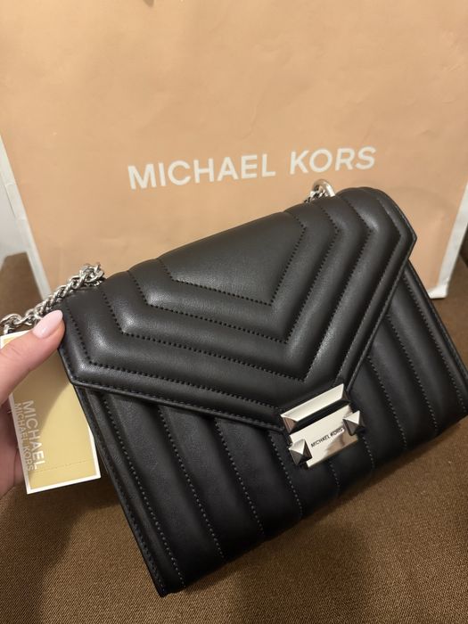 Дамска чанта с регулируема дръжка от еко кожа -whitney MICHAEL KORS