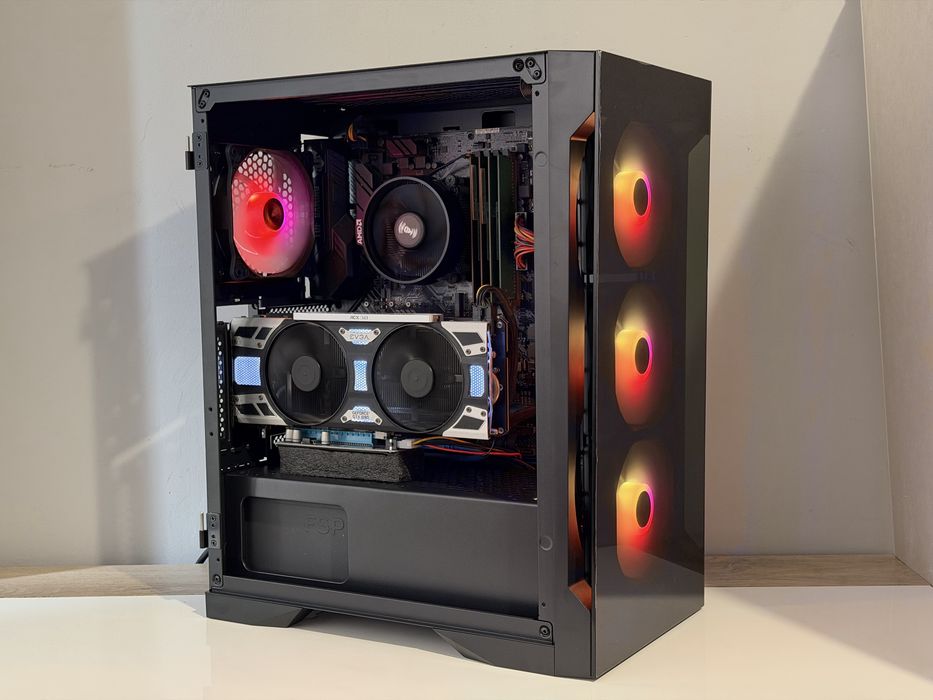 Геймърски компютър Ryzen 5 3600, GTX 1080, 32GB