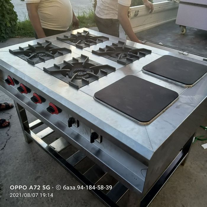 Газ плита из нержавейки gazplita gaz plita nerjaveyka oshhonaga кафе g