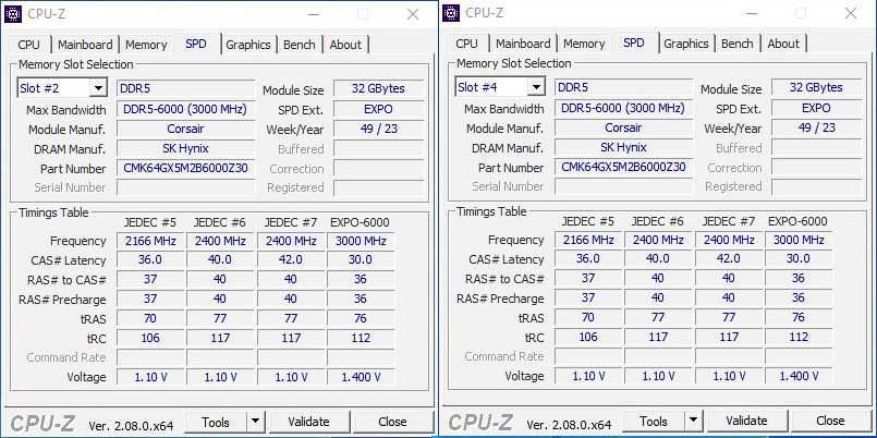 64GB DDR5 (2×32GB) CORSAIR Vengeance CL30 6000MHz EXPO - В гаранция