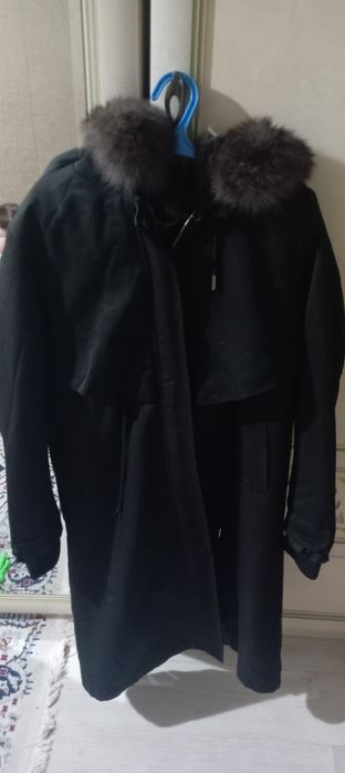 Продам женскую куртку бу, с сьёмным начёсом можно.