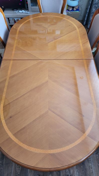 Стол раскладной со стульями 2.9 метра