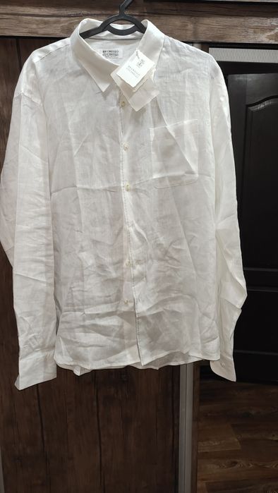 Льненая рубашка Brunello Cucinelli