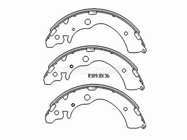 Колодки тормозные барабанные зад   Honda Civic