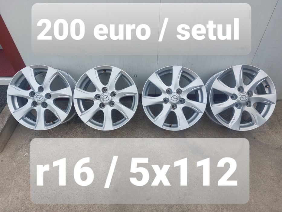 Jante aluminiu originale r16 / Mazda Dacia Renault Nissan Kia Hyundai Mitsubishi/ 5x114,3
