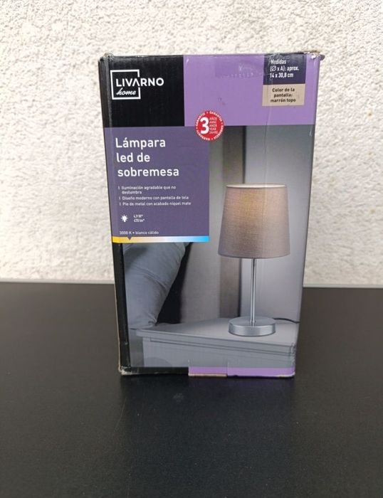 Lampa de masa LED LIVARNO home cu abajur textil veioza jucarie joc