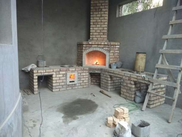 Строим барбекю,Летние кухни. Очаги.