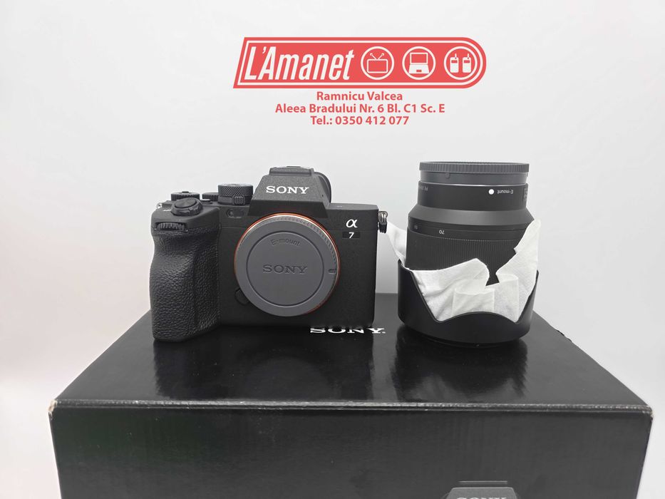 Kit Camera Foto Mirrorless Full-Frame 33 MP AF in Timp Real Sony A7 IV