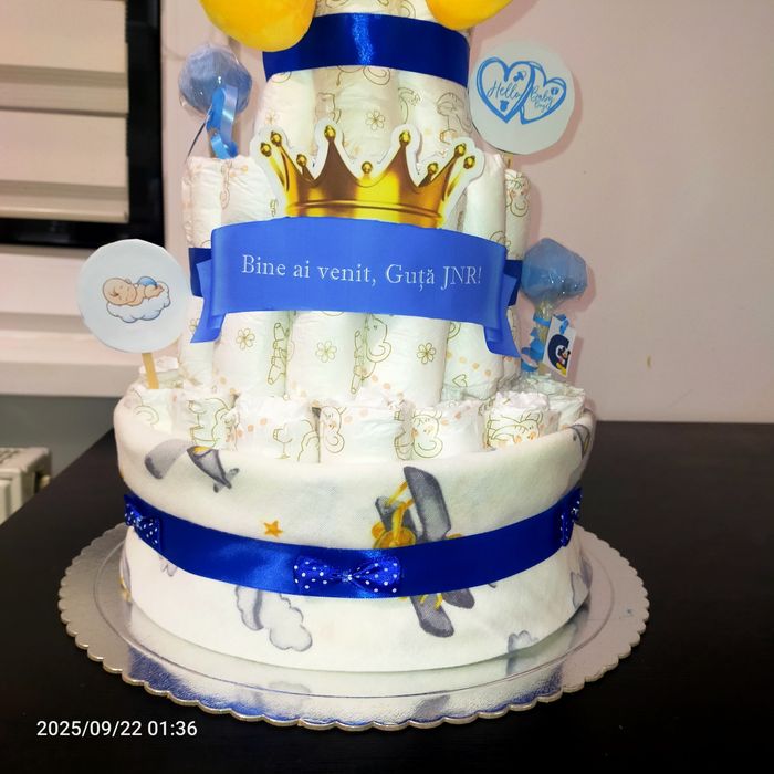 Tort din pampers fete și băieți