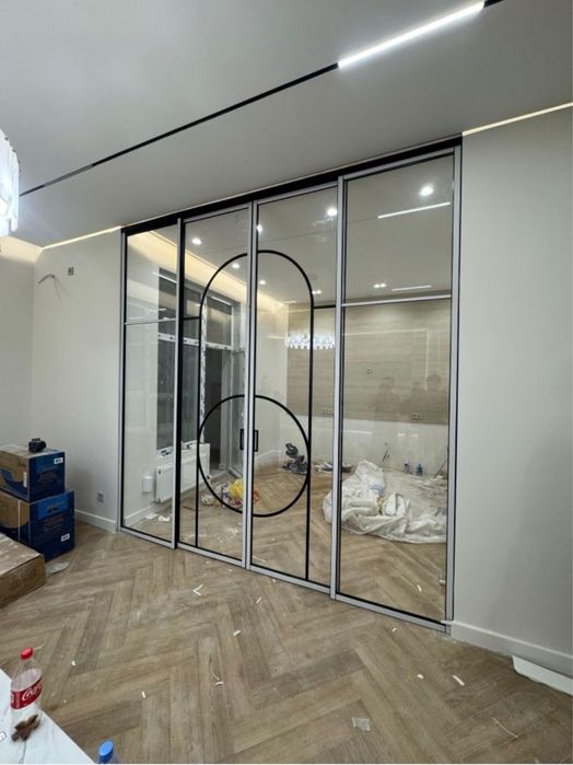 Перегородка лофт, зоноривание, перегородка, раздвижные двери