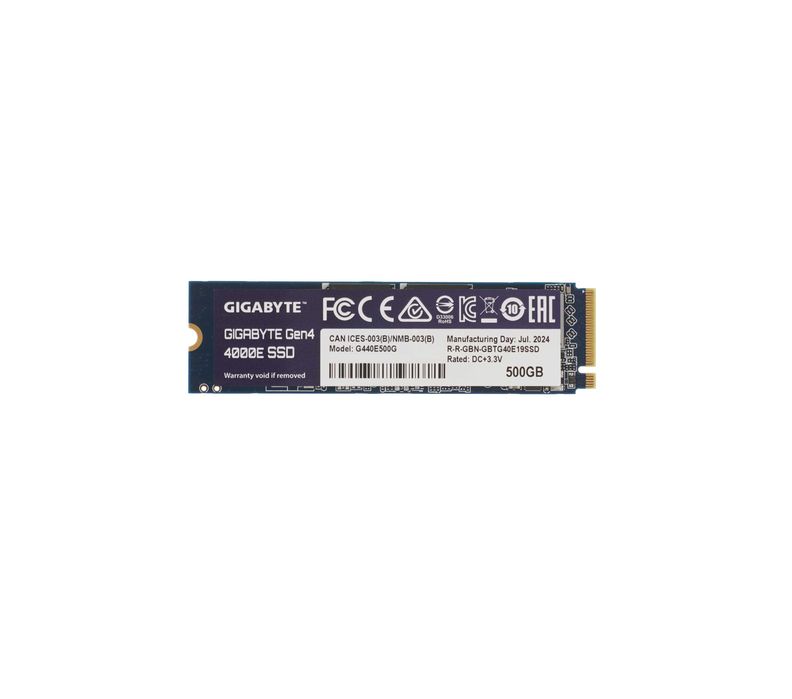 - Твердотельный накопитель SSD M.2 500GB Gigabyte Gen4 400E NVMe
