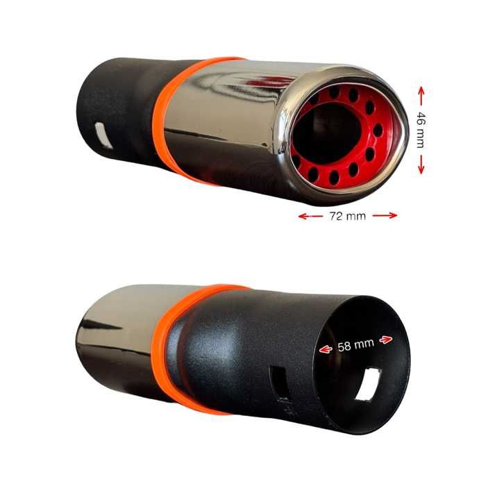 Накрайник Ауспух НТ 658 входа-58мм изхода-72/46мм