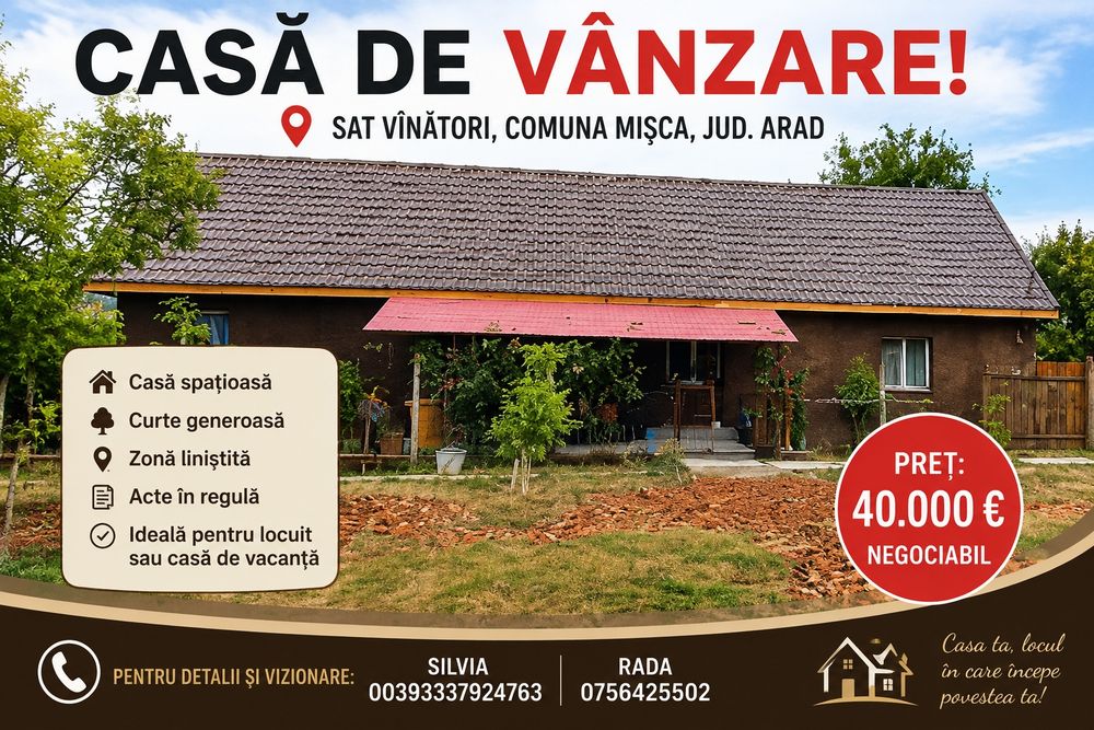 Casa de vânzare frumoasa
