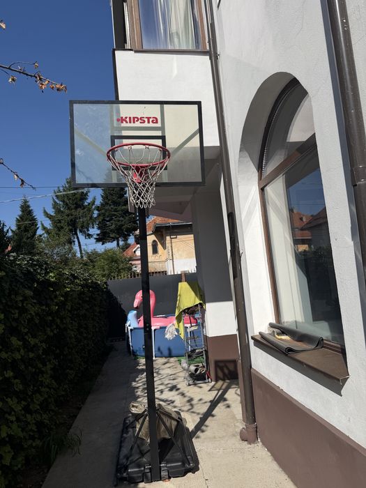 Coș de baschet KIPSTA B500 BOX – reglabil până la 3,05 m – panou transparent