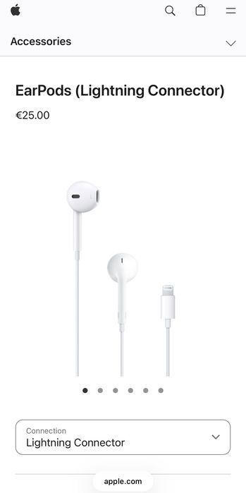 НОВИ Оригинални Apple Слушалки EarPods (Lightning Connector)