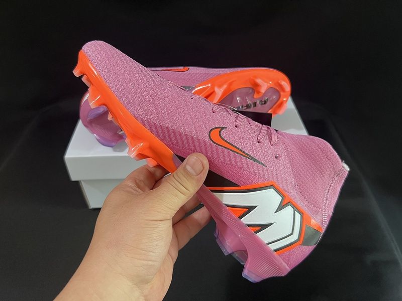 Ghete fotbal nike air zoom mercurial superfly 9 elite fg - pink/orange