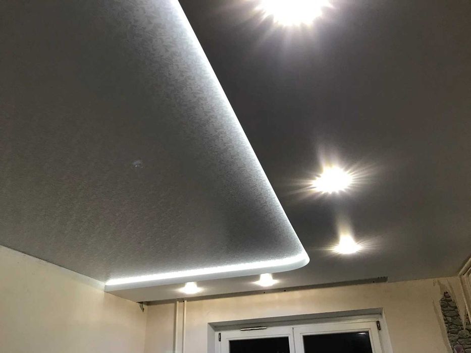 Натяжные потолки 1200тг кв.