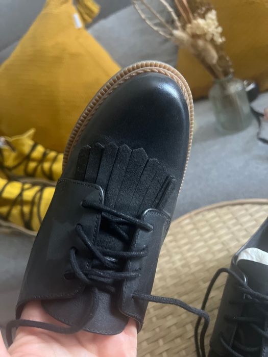 Pantofi mocasini Clarks 36 noi dama piele naturală