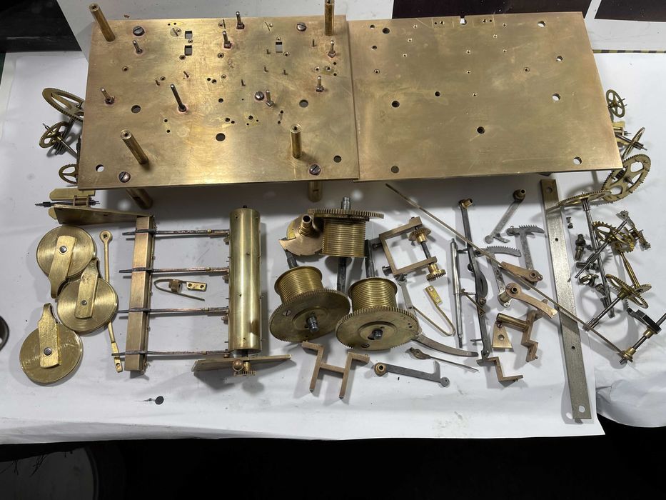 pendula,ceas de podea,HERSCHEDE,an 1919,cu tuburi de sunet