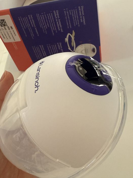 Pompa handsfree single Lansinoh + cadou tampoane san 100 bucati