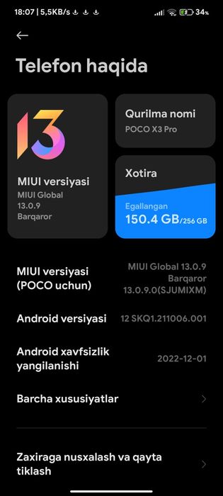 Poco x3 pro 8/256