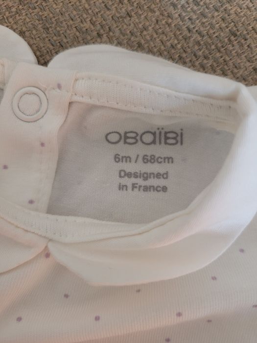 Боди на девочку okaidi 6 мес. (68 см)