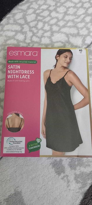 Camasa de noapte ,dama ,satin M/40,noua