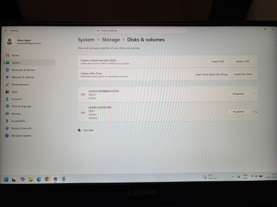 Laptop Lenovo Legion y530