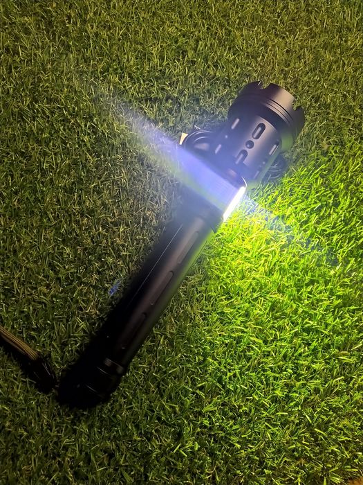 XHP100 Lanterna PROFESIONALA led quadcore + COB alb/rosu