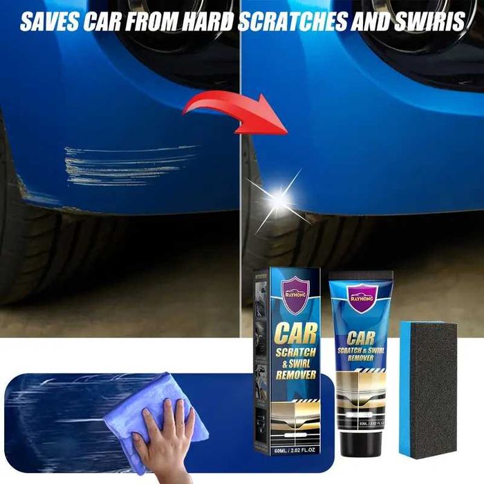 Kit de Reparare zgarieturi auto moto tabla 60ml. Crema de reparat faruri auto vesela 100ml pentru prevenirea oxidării,