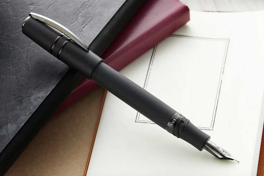 Visconti Homo Sapiens Fountain Pen - Dark Age - Volcano Lava Black