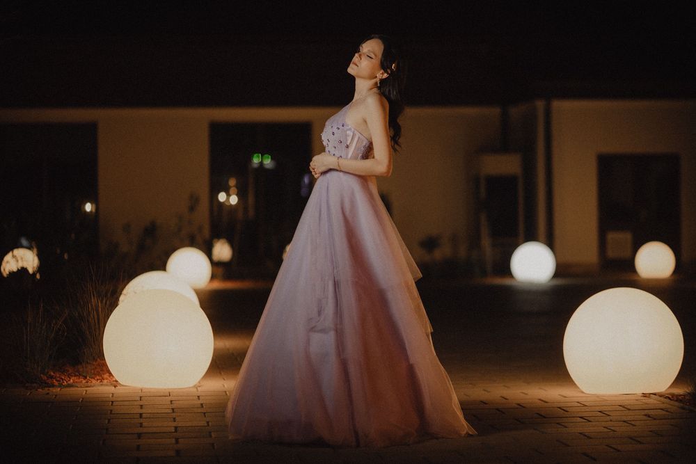 Rochie de prințesă cu corset si cerc