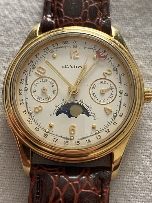 Ceas Barbatesc d’Alton triple calendar moonphase