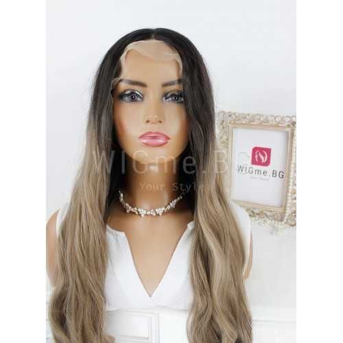 Дълга руса лейс фронт перука Сандра