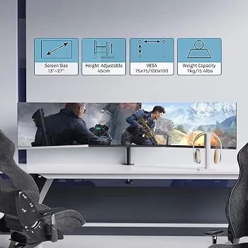 Suport De Birou  3 Monitoare, Ecrane  13"-27"