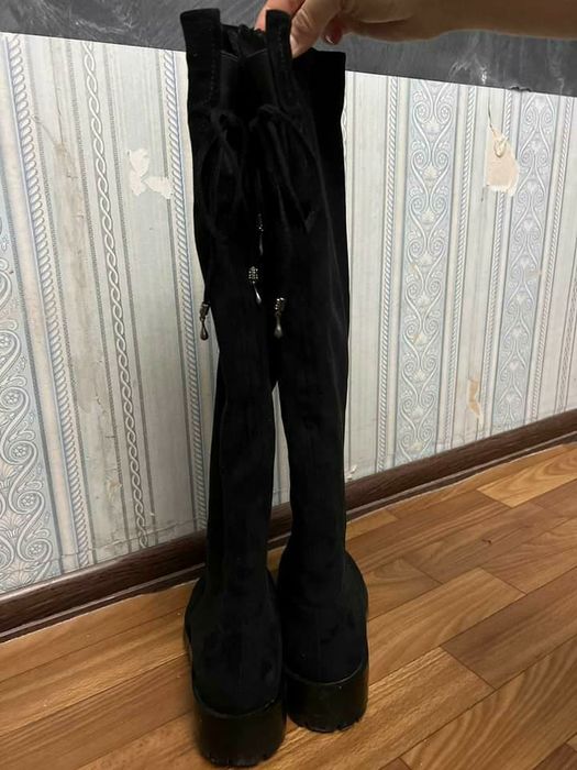 Ботфорт кожаный новые