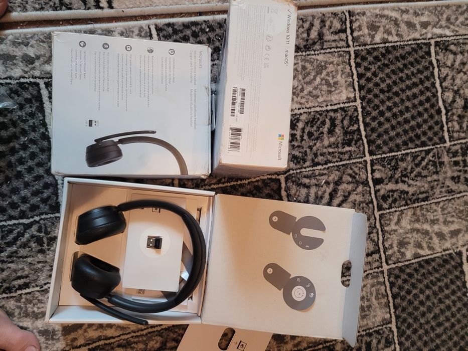 Microsoft Modern Wireless Headset Căști Fără fir Bandă de fixare pe cap Birou/Call center Bluetooth Negru