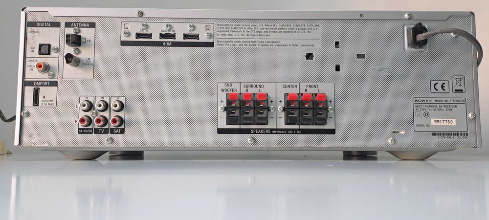 Amplificator Sony STR-KG700 HDMI Receiver 5.1 Argintiu