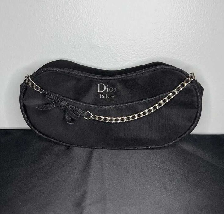 Нова вечерна / официална черна дамска чантичка Dior, Диор, чанта, клъч
