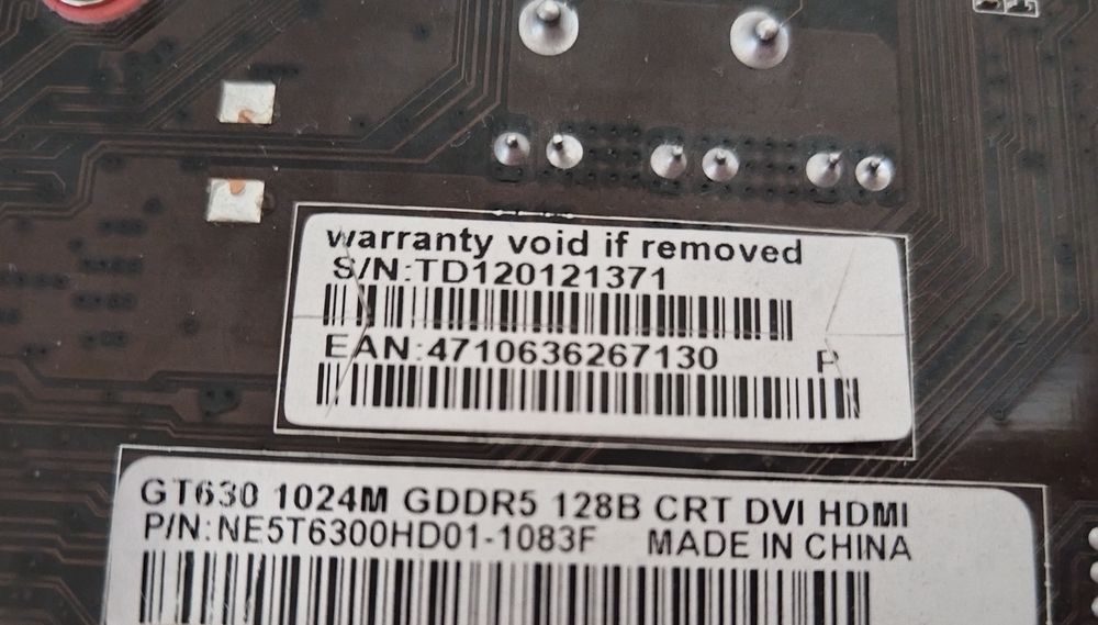 Palit GT630 1GB GDDR5 128bit