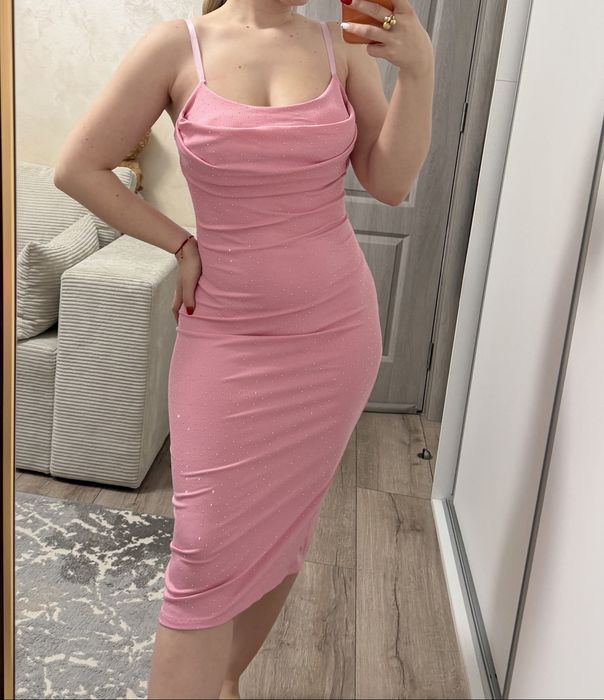 Rochie roz noua elastica