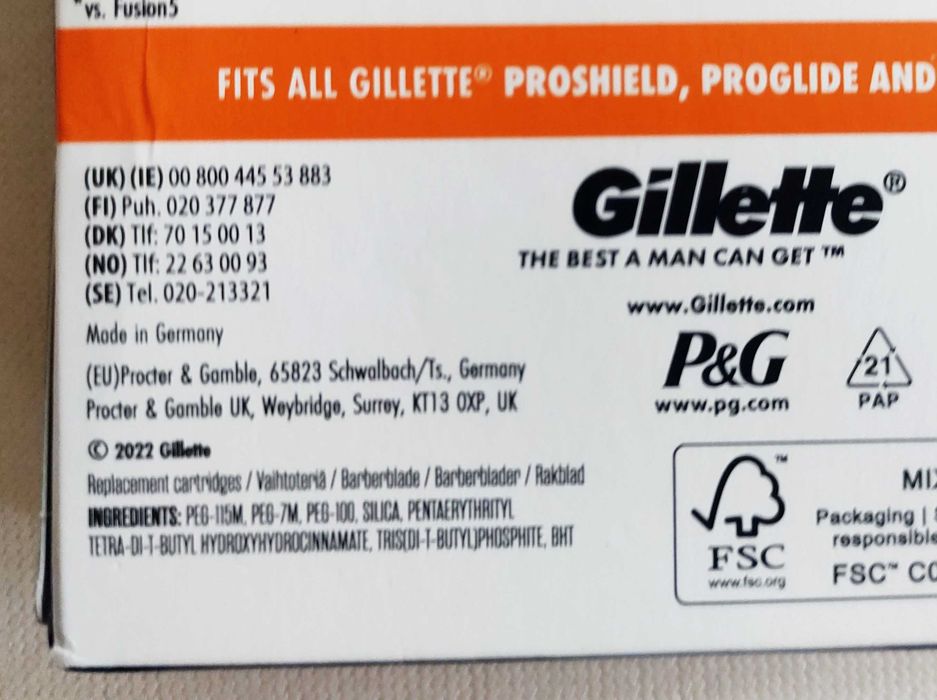 Gillette ProGlide 8 броя ножчета за бръснене Жилет