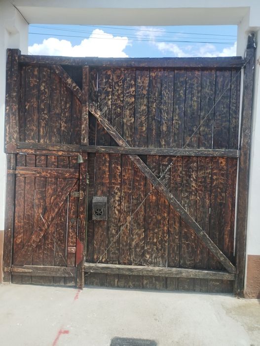 Poartă de lemn retro stejar an 1938