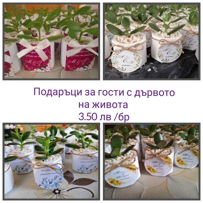 Подаръци за гости за сватба и кръщене