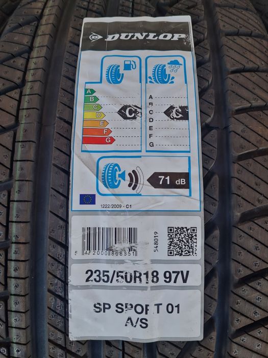 НовиВсесезонни гуми 4 броя DUNLOP SP Sport 01 AS 235 50 R18