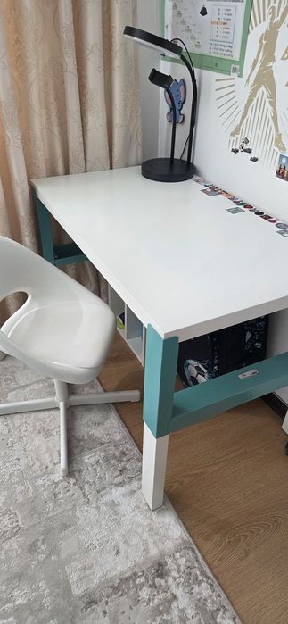 Birou inaltime reglabila 96×58 cm cu scaun